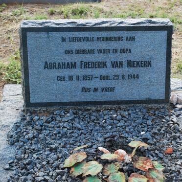NIEKERK Abraham Frederik, van 1857-1944