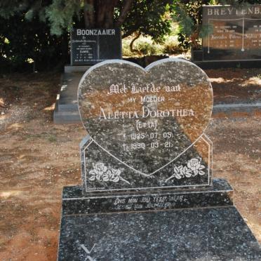 NIEKERK Aletta Dorothea, van 1925-1990
