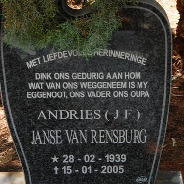 RENSBURG Andries J.F., Janse van 1939-2005