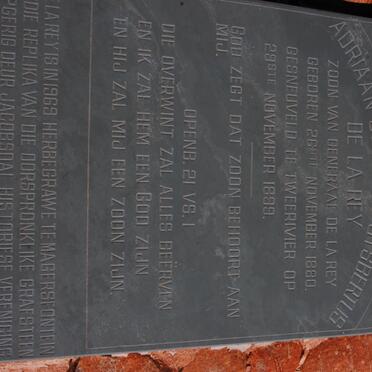 REY Adriaan Johanes Gysbertus, de la 1880-1899