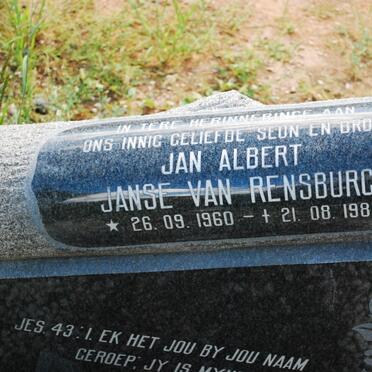 RENSBURG Jan Albert, Janse van 1960-1981