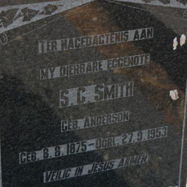 SMITH S.C. nee ANDERSON 1875-1953