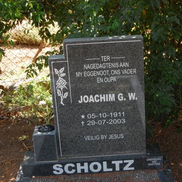 SCHOLTZ Joachim G.W. 1911-2003