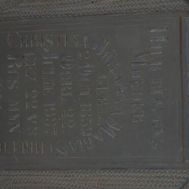 SCHREIDER Christina Johanna Maria 1859-1937