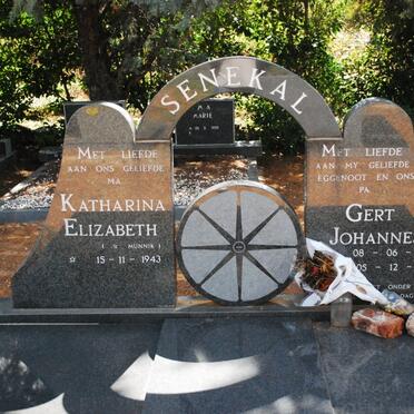 SENEKAL Gert Johannes 1941-1991 &amp; Katharina Elizabeth 1943-