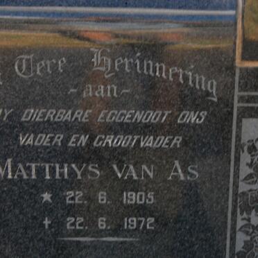 SMITH Matthys van As 1905-1972
