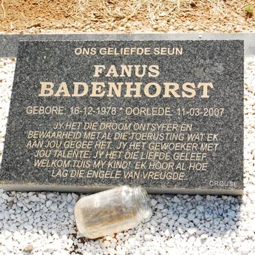 BADENHORST Fanus 1978-2007