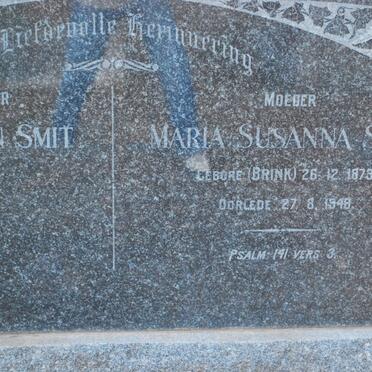 SMIT Jacobus Adriaan 1872-1959 &amp; Maria Susanna BRINK 1873-1948
