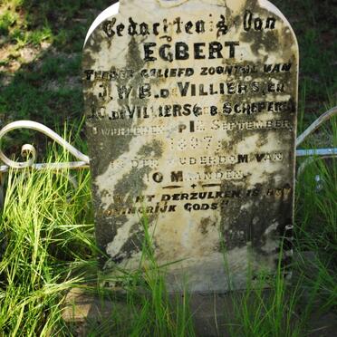 VILLIERS Egbert, de -1897