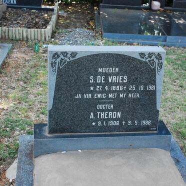 VRIES S., de 1886-1981 :: THERON A. 1906-1986