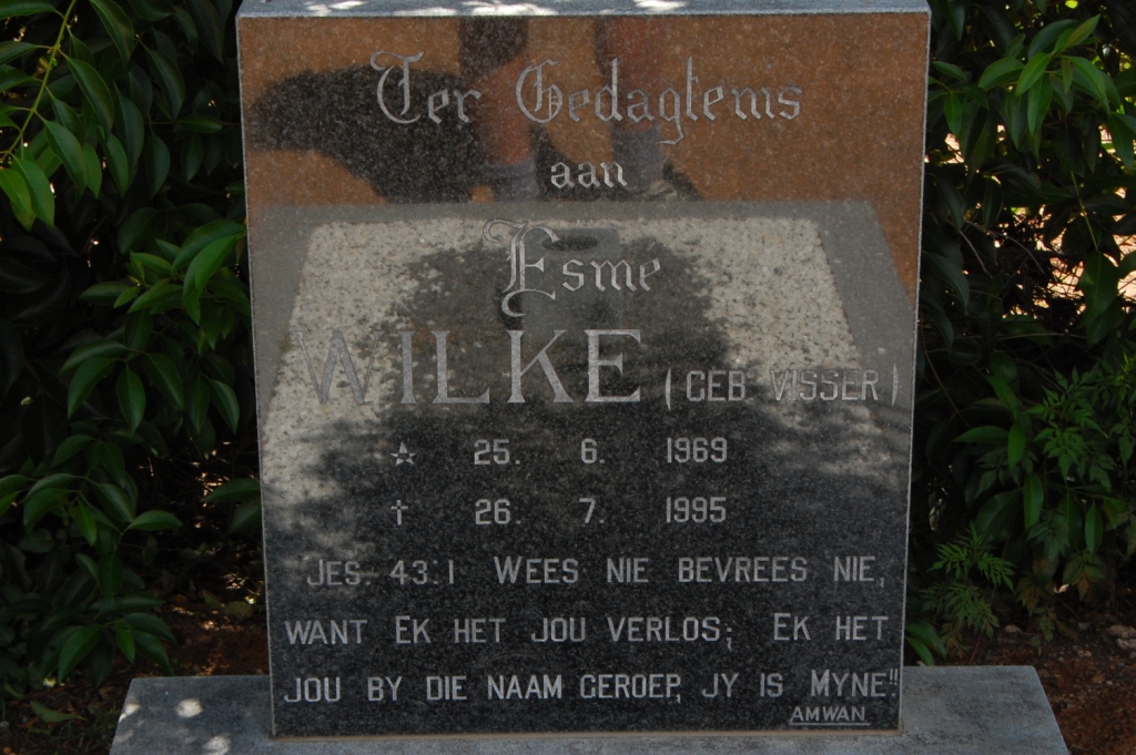 WILKE Esme nee VISSER 1969-1995