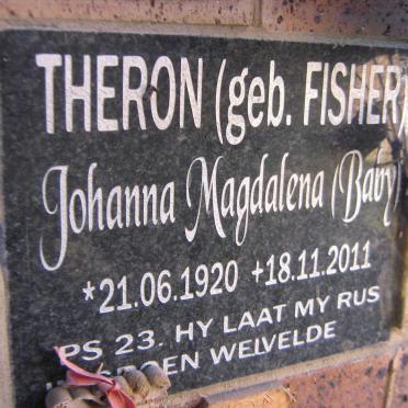 THERON Johanna Magdalena nee FISHER 1920-2011