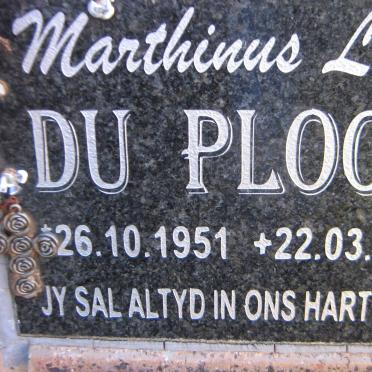 PLOOY Marthinus Louw, du 1951-2013