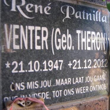 VENTER Rene Patnilla nee THERON 1947-2012