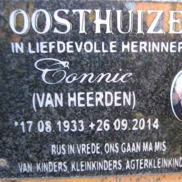 OOSTHUIZEN Connie nee VAN HEERDEN 1933-2014