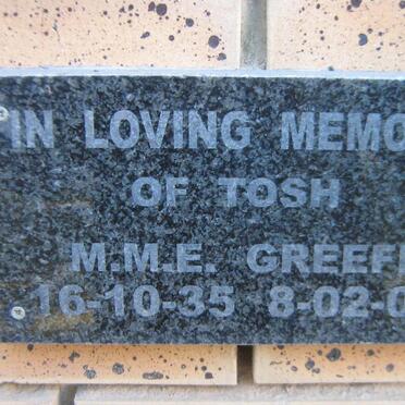 GREEFF M.M.E. 1935-2005