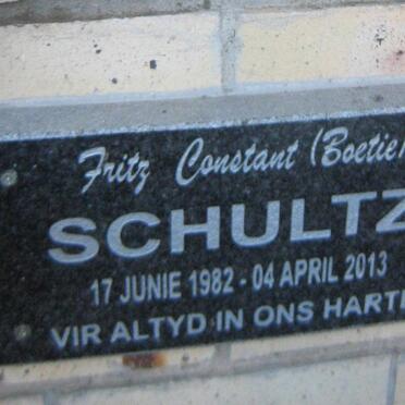 SCHULTZ Fritz Constant 1982-2013