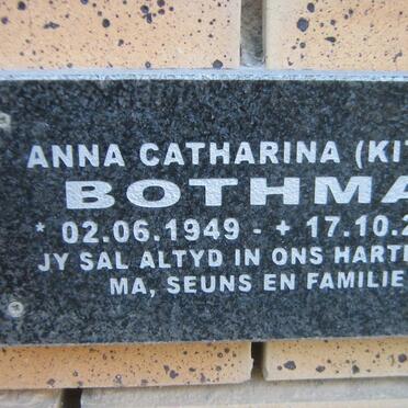 BOTHMA Anna Catharina 1949-2006