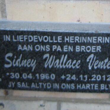VENTER Sidney Wallace 1960-2012