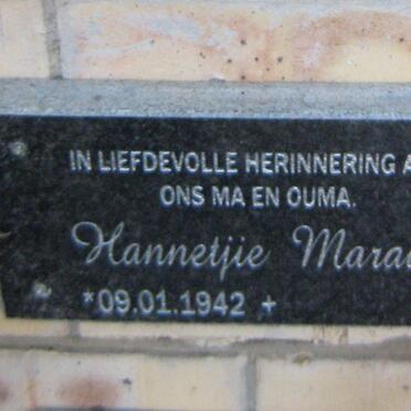 MARAIS Hannetjie 1942-