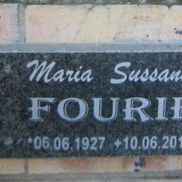 FOURIE Maria Sussanna 1927-2013
