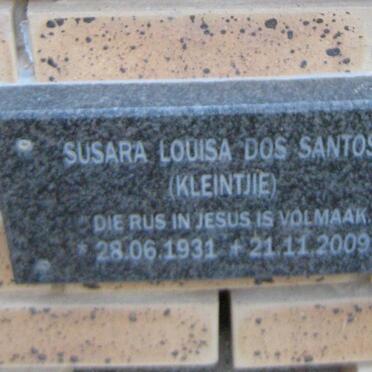 SANTOS Susara Louisa, dos 1931-2009