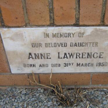 LAWRENCE Anne 1950-1950
