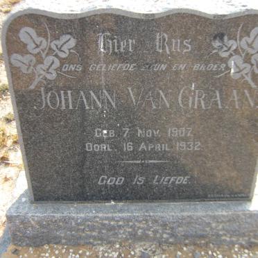 GRAAN Johann, van 1907-1932