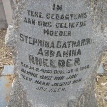 RHEEDER Stephina Catharina Abramina 1898-1948