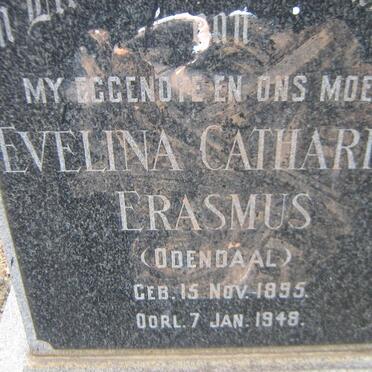 ERASMUS Evelina Catharina nee ODENDAAL 1895-1948