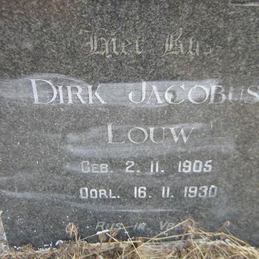 LOUW Dirk Jacobus 1905-1930