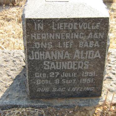 SAUNDERS Johanna Alida 1951-1951