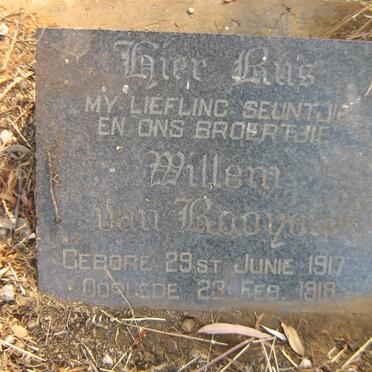 ROOYEN Willem, van 1917-1918