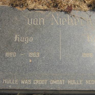 NIEKERK Hugo, van 1880-1963 &amp; Katie 1888-1961