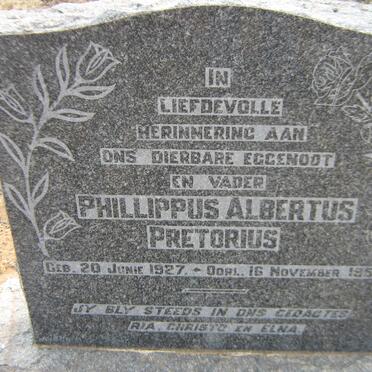 PRETORIUS Phillippus Albertus 1927-1950