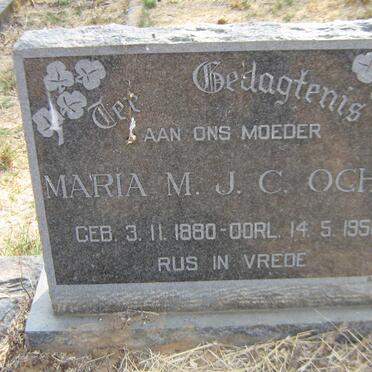 OCHSE Maria M.J.C. 1880-1956