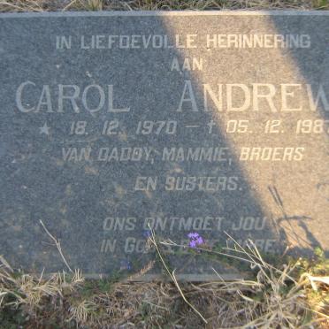 ANDREWS Carol 1970-1987