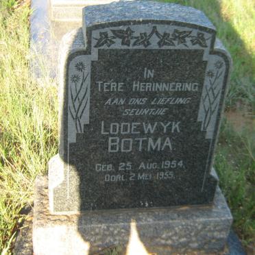 BOTMA Lodewyk 1954-1955