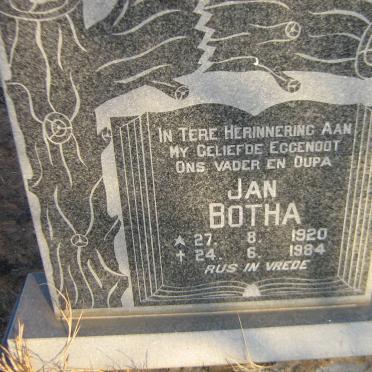 BOTHA Jan 1920-1984