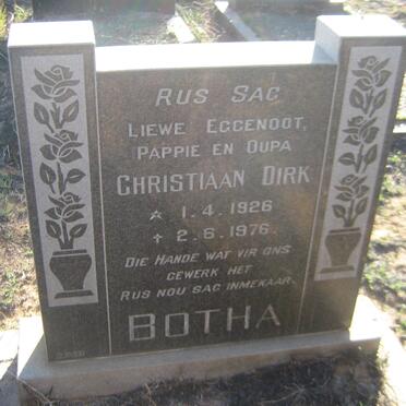BOTHA Christiaan Dirk 1926-1976