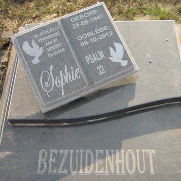 BEZUIDENHOUT Sophie 1947-2012