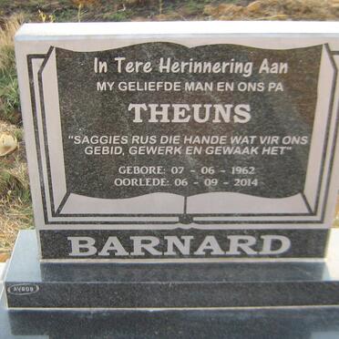 BARNARD Marthinus Christoffel 1938-2012 :: BARNARD Theuns 1962-2014 