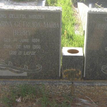 BERRY Frederick George 1869-1934 &amp; Catharina Getruida Maria 1884-1966