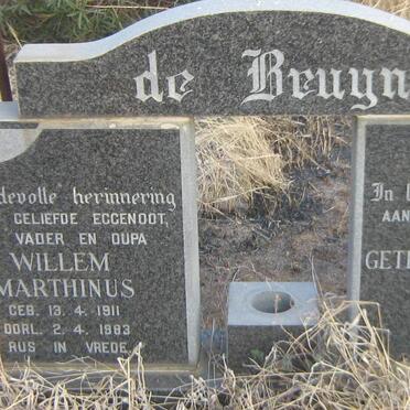 BRUYN Willem Marthinus, de 1911-1983 &amp; Getruida Francina Alida 1918-1995