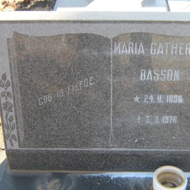 BASSON Maria Catherina 1896-1976