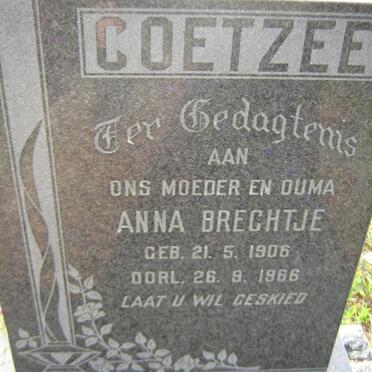 COETZEE Anna Brechtje 1906-1966