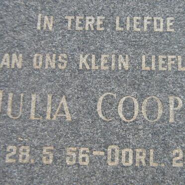 COOPER Julia 1956-1956