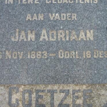 COETZEE Jan Adriaan 1883-1956