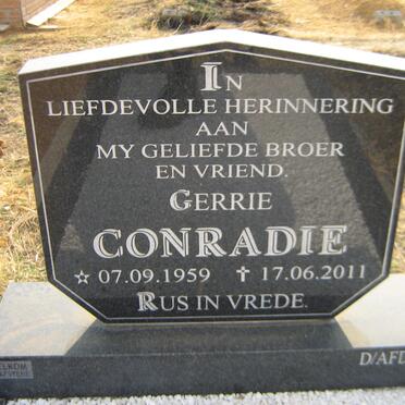 CONRADIE Gerrie 1959-2011