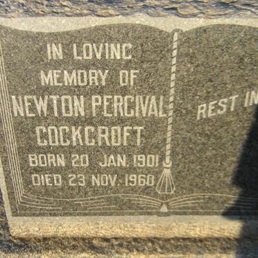 COCKROFT Newton Percival 1901-1960